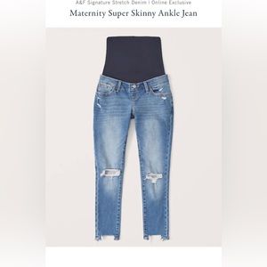 Abercrombie Maternity Super Skinny Ankle Jean 28S